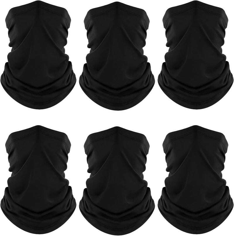 Fuinloth Neck Gaiter, 6 Pack Cooling UV Protection Bandana Buff Face Mask Gator Scarf for Men Women - Image 1